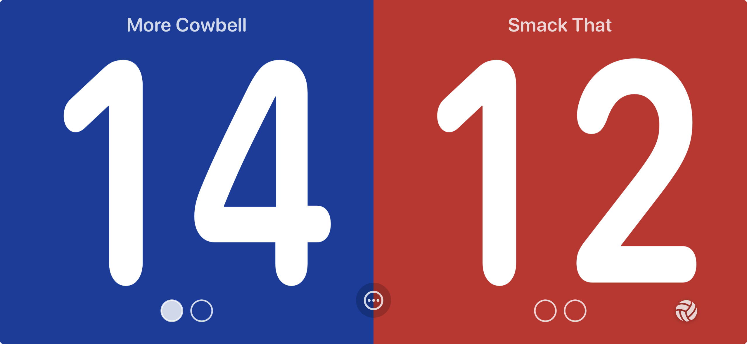 VBScore iPhone landscape scoreboard