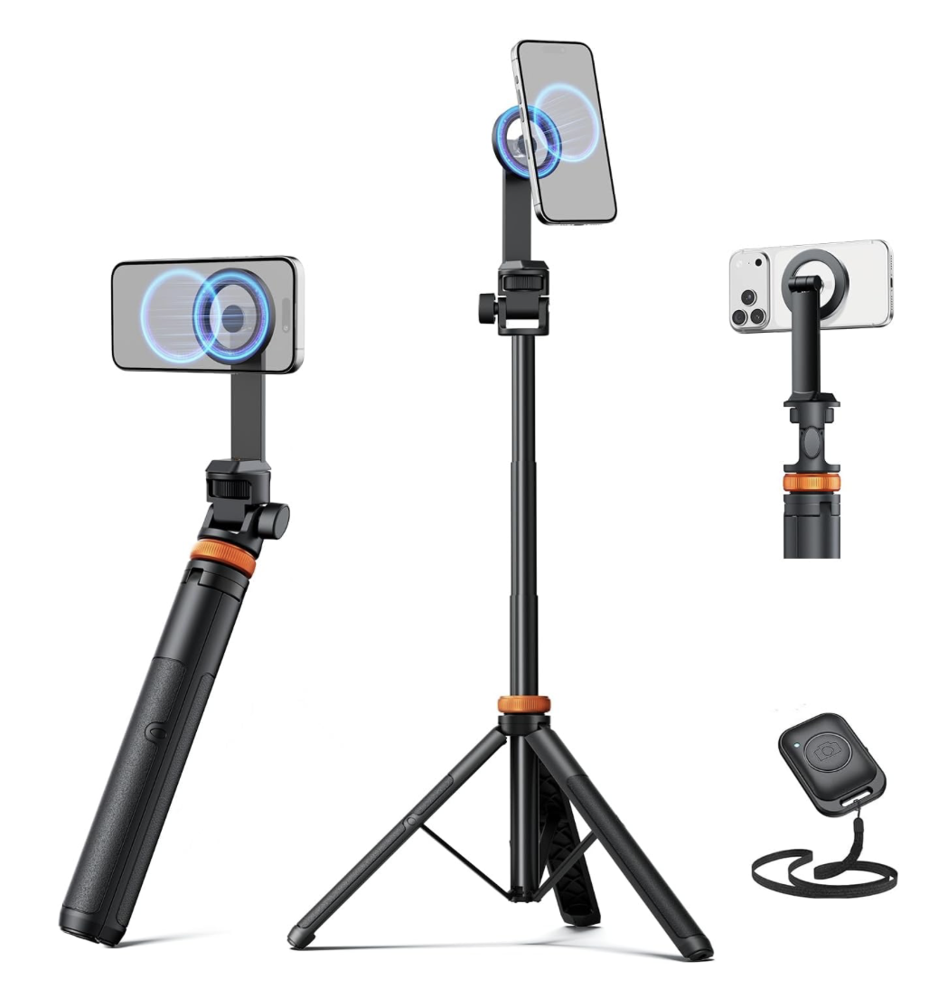 Tall phone tripod for a visible VBScore courtside display